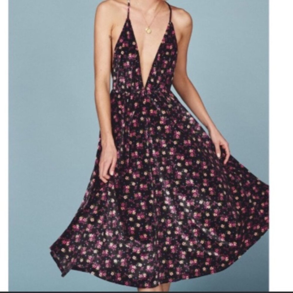 Reformation Coppola Velvet Dress